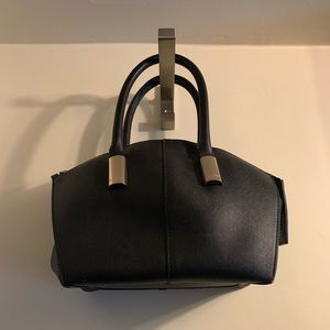 ASOS Black Purse with Cherry Red Lining